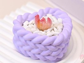 Molde silicona corazon cuerdas